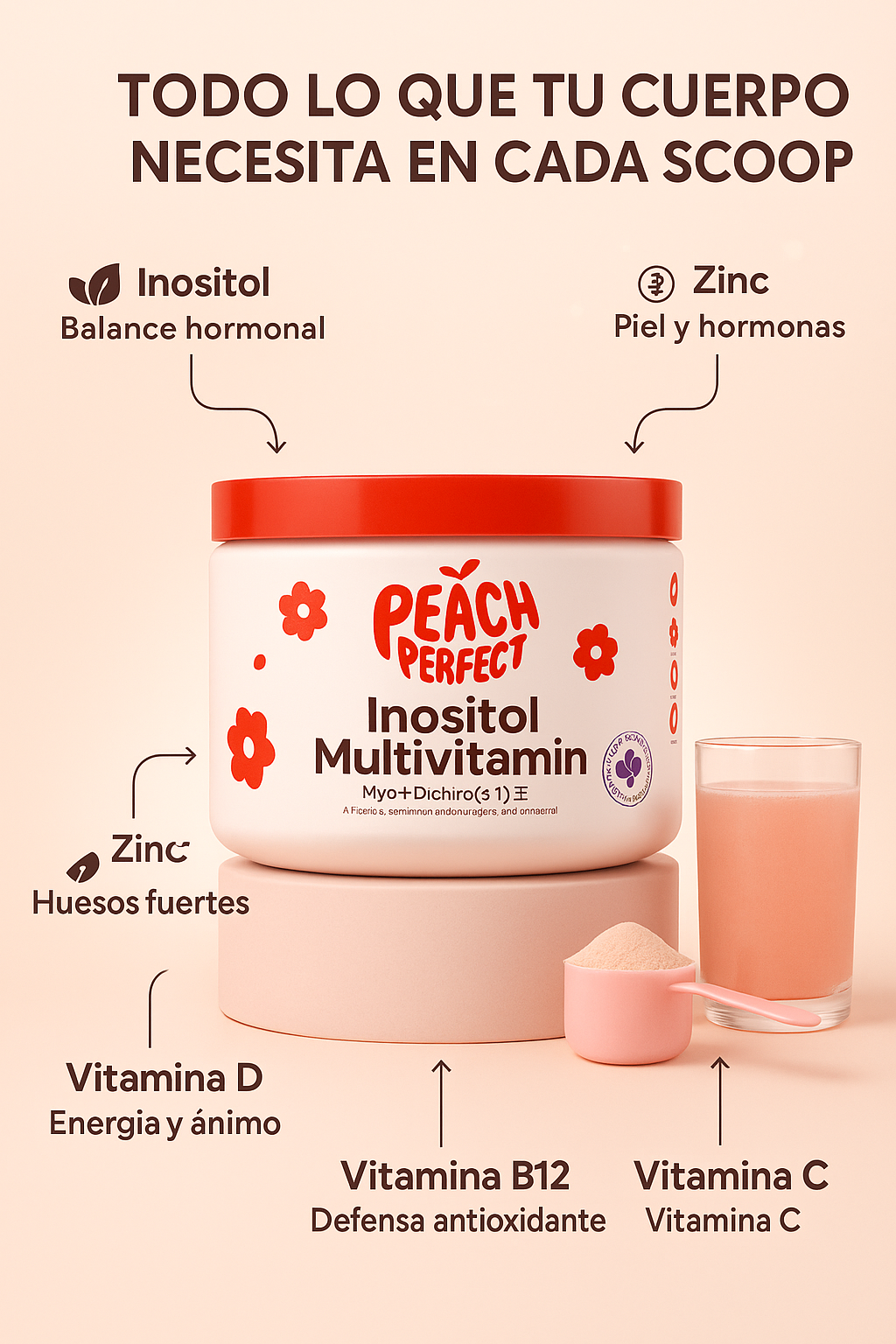 Inositol Multivitamin Peach Perfect