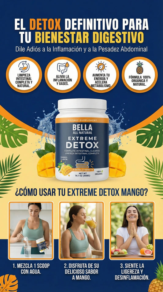 Detox Bella - Formula Natural para el equilibrio digestivo